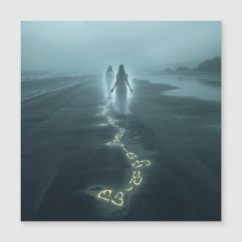 The Meeting on the Misty Shore Magnetkarte