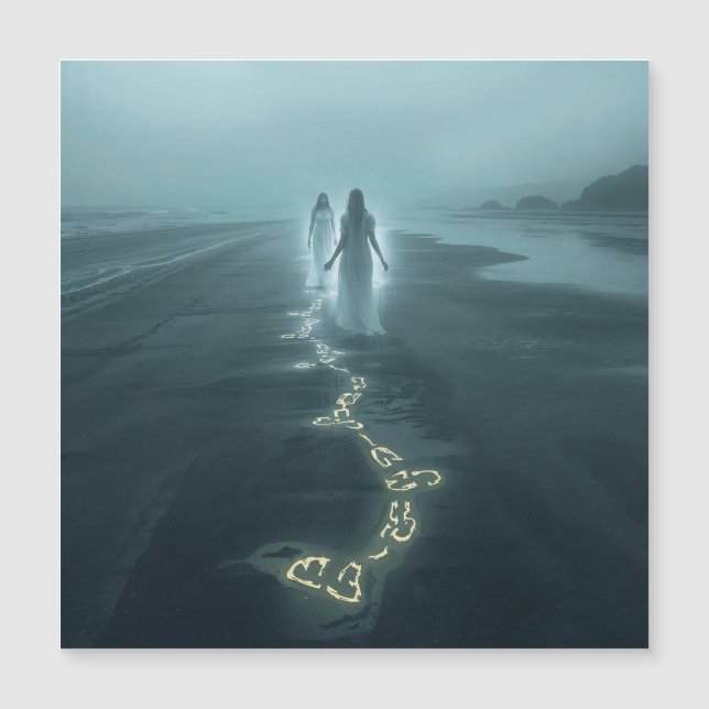 The Meeting on the Misty Shore Magnetkarte (Vorderseite)