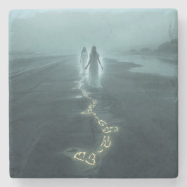 The Meeting on the Misty Shore Steinuntersetzer