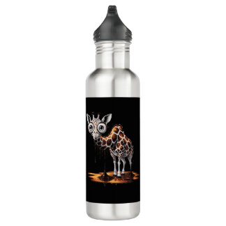 The Melting Giraffe Funny Surreal Art Design Edelstahlflasche