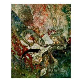 "The Mermaid King" von Edmund Dulac Poster