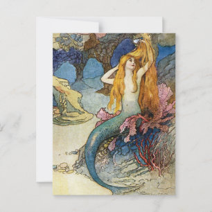 "The Mermaid" von Warwick Goble Postkarte