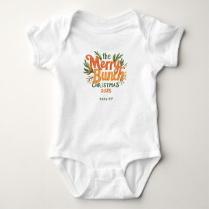 The Merry Bunch – Retro-Familien-Christmas-Body Baby Strampler