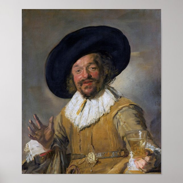The Merry Drinker, Frans Hals, 1628-1630 Poster (Vorne)