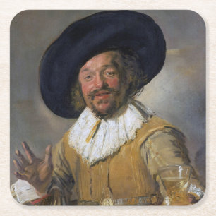 The Merry Drinker, Frans Hals, 1628-1630 Rechteckiger Pappuntersetzer