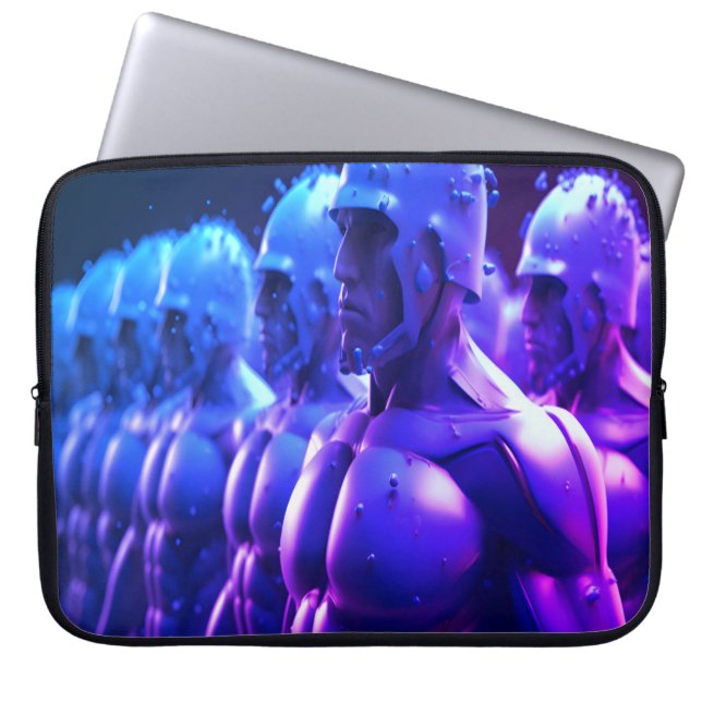 The Metal Army Men on a 15" Laptop Electronics Bag Laptopschutzhülle (Vorderseite)