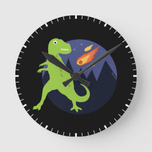 The Meteorite That Stuck Runde Wanduhr