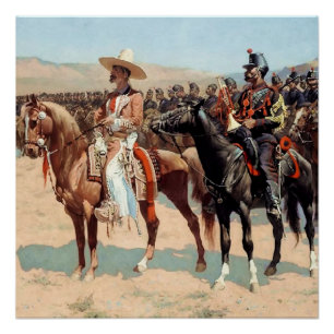 The Mexican Major von Frederic Remington (1889) Poster
