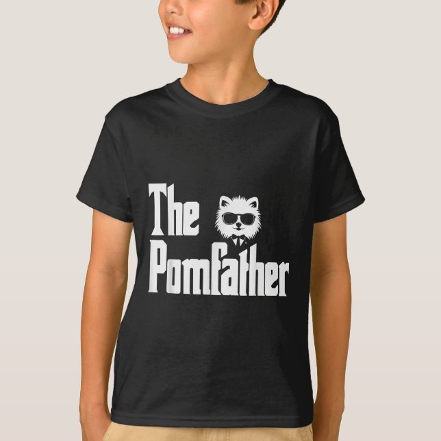 The Mfather Funny Meranian Dog Dad Shirt Men  (Vorderseite)