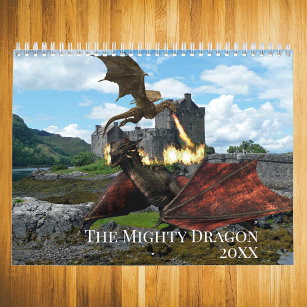 The Mighty Dragon Any Year Fantasy Calendar Kalender