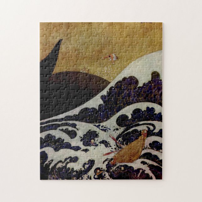 The Mighty Fish by Edmund Dulac Puzzle (Vertikal)