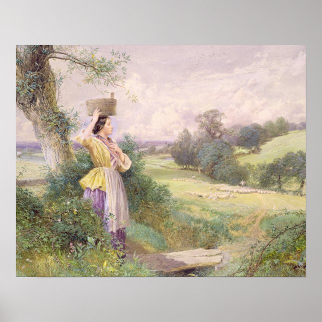 The Milkmaid, 1860 Poster (Vorne)