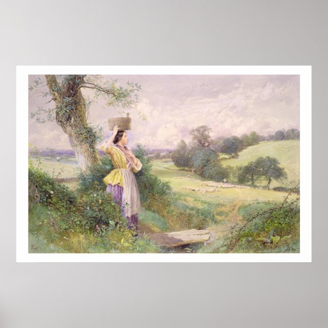 The Milkmaid, 1860 Poster (Vorne)