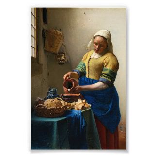The Milkmaid by Johannes Vermeer Fotodruck