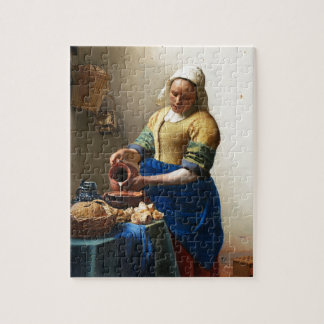 The Milkmaid, Custom gifts. Painting by Vermeer Puzzle