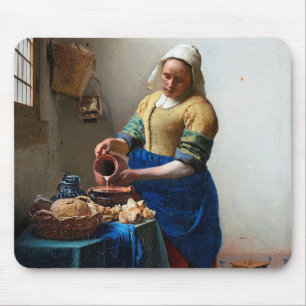 The Milkmaid, Johannes Vermeer, 1657-1658 Mousepad