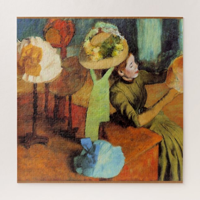 The Millinery Shop von Edgar Degas, Puzzle (Vertikal)