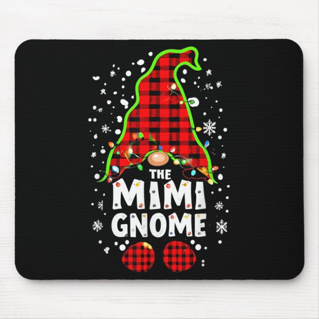 The Mimi Gnome Matching Family Christmas Outfit Gr Mousepad (Vorne)