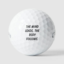 'The Mind Leads, The Body Follows' Visualization  Golfball