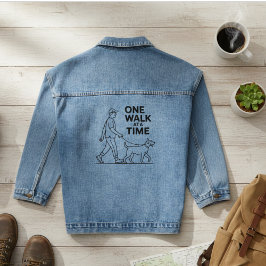 The Mindful Walk - Dog Lover Aesthetic Shirt Jeansjacke