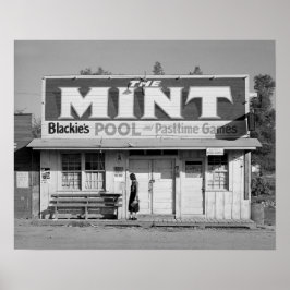 The Mint Pool Hall, 1940 Poster