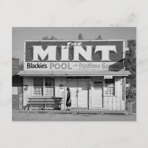 The Mint Pool Hall, 1940 Postkarte