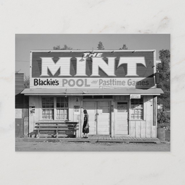 The Mint Pool Hall, 1940 Postkarte (Vorderseite)