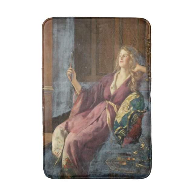 The Minx (by John Collier) Badematte (Vorderseite Vertikal)