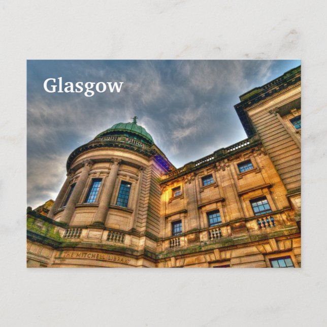 The Mitchell Library, Glasgow, Schottland Postcard Postkarte (Vorderseite)