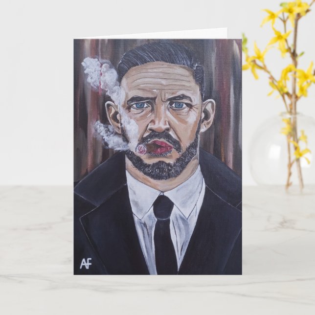 The Mobster Painting by Alfred Fox Karte (Gelbe Blume)