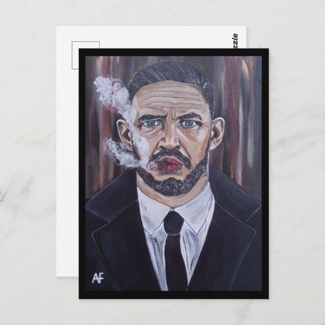 The Mobster Painting by Alfred Fox Postkarte (Vorne/Hinten)