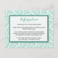 The Modern Paisley Wedding Collection - Green