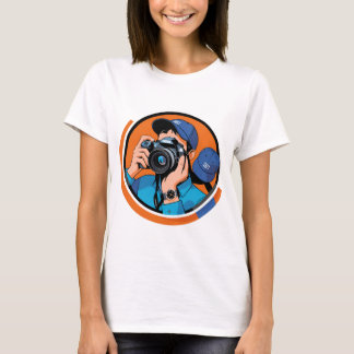 The Modern Shooter - Stilvolles Fotografen-Symbol T-Shirt