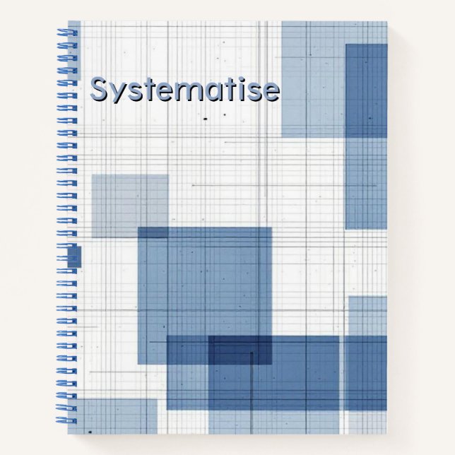 The Modular Grid | Architectural Blueprint Notizbuch (Vorderseite)