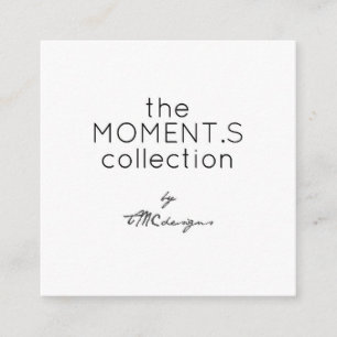 The Moments Collection by TMCdesigns Modern Quadratische Visitenkarte
