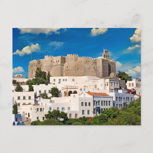 The Monastery of Saint John in Patmos, Greece Postkarte (Vorderseite)