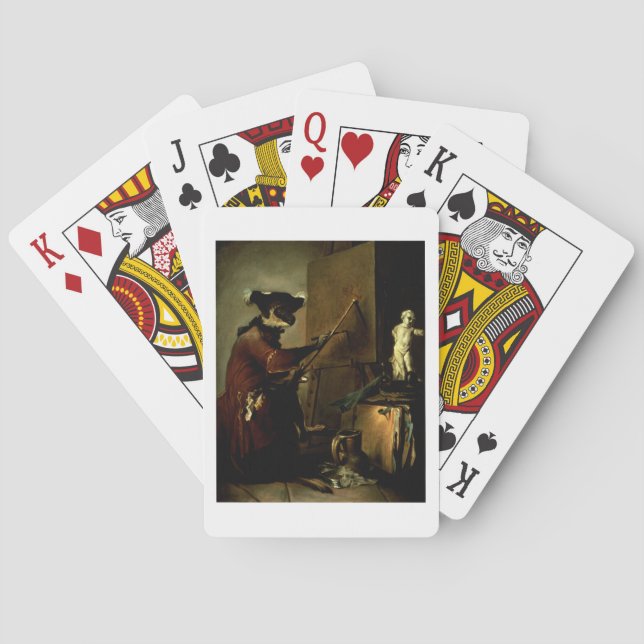 The Monkey Painter, 1740 Spielkarten (Rückseite)