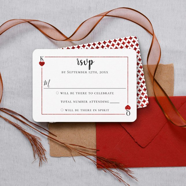 The Monogram Playing Card Wedding Collection RSVP (Von Creator hochgeladen)