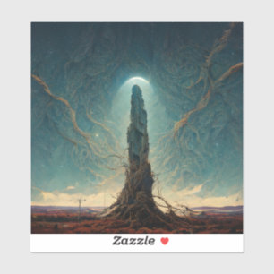The Monolith 2 Fantasy Sci-Fi Art Aufkleber