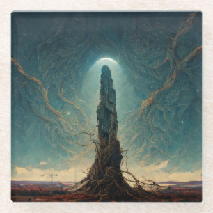 The Monolith 2 Fantasy Sci-Fi Art Glasuntersetzer