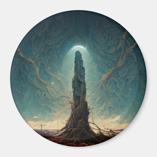 The Monolith 2 Fantasy Sci-Fi Art Magnet (Vorne)