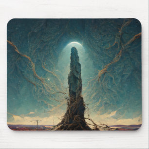 The Monolith 2 Fantasy Sci-Fi Art Mousepad
