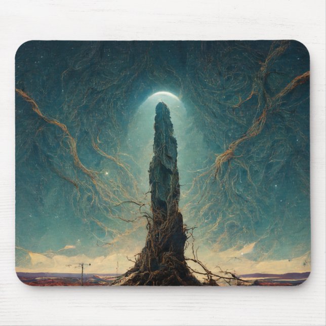The Monolith 2 Fantasy Sci-Fi Art Mousepad (Vorne)
