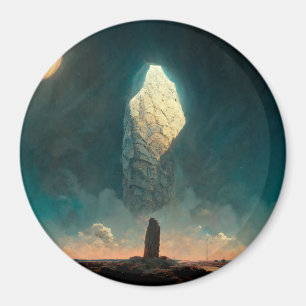 The Monolith 3 Fantasy Sci-Fi Magnet