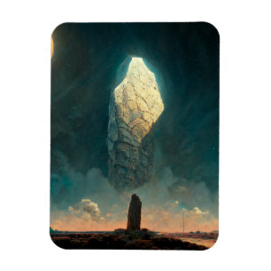 The Monolith 3 Fantasy Sci-Fi Magnet