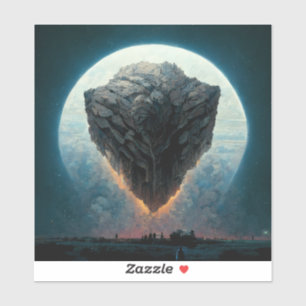 The Monolith Fantasy Sci-Fi Kunst Aufkleber