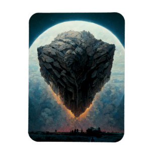 The Monolith Fantasy Sci-Fi Kunst Magnet