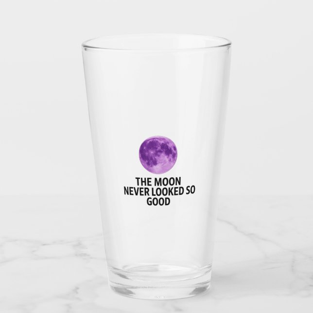 The Moon Never Looked So Good T-Shirt Glas (Vorderseite)