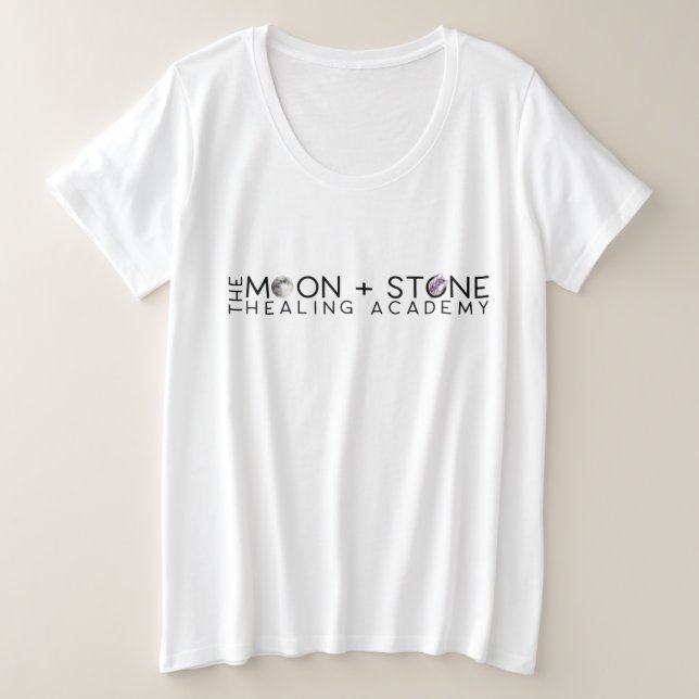The Moon + Stone Healing Academy Logo T - Shirt (Design vorne)