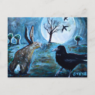 The Moon, the Hare and the Crow Postkarte